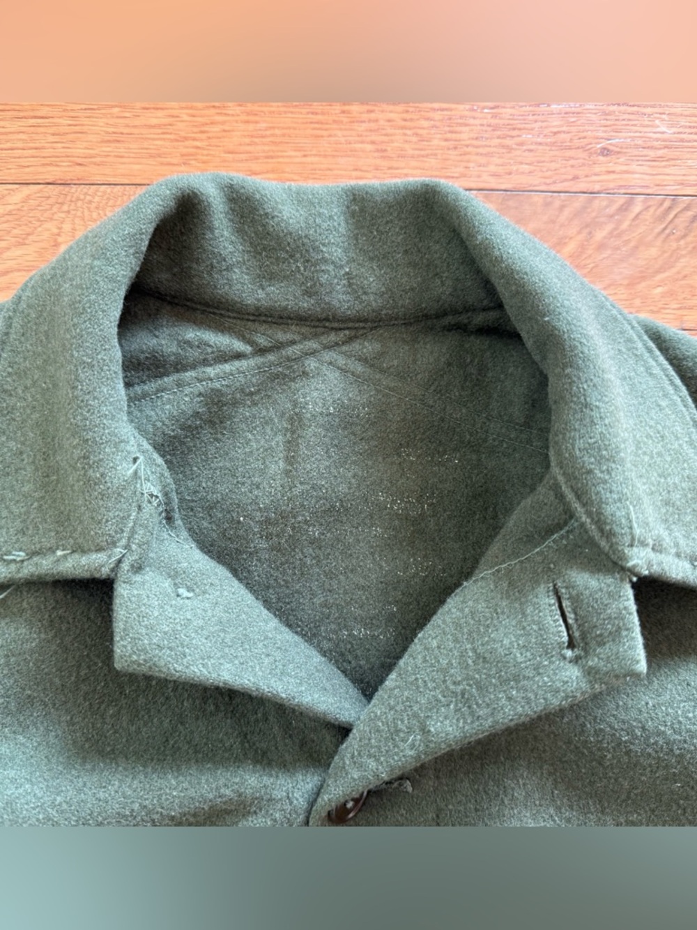 1950’s Green Wool CPO Field Shirt - Picture 3 of 5